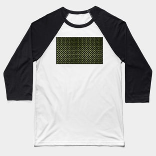 COVID 19 Pattern Black Lime Baseball T-Shirt